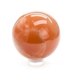 Dark Orange Calcite Sphere